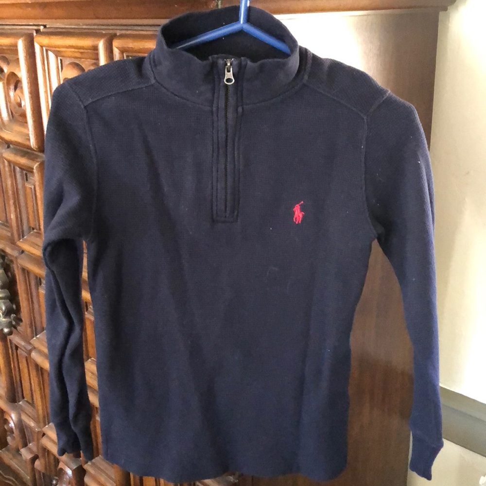 Polo Ralph Lauren kids age 8 top, navy blue